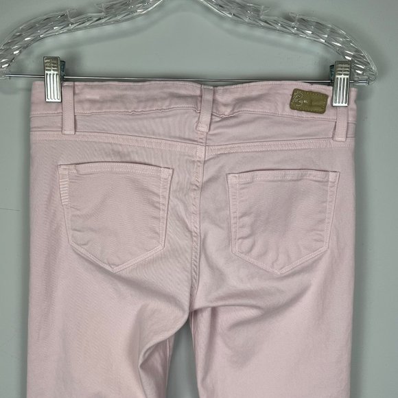 Paige Womens Peg Skinny Jeans Lavender Pink Stretch Premium Denim size 26 - Picture 5 of 10